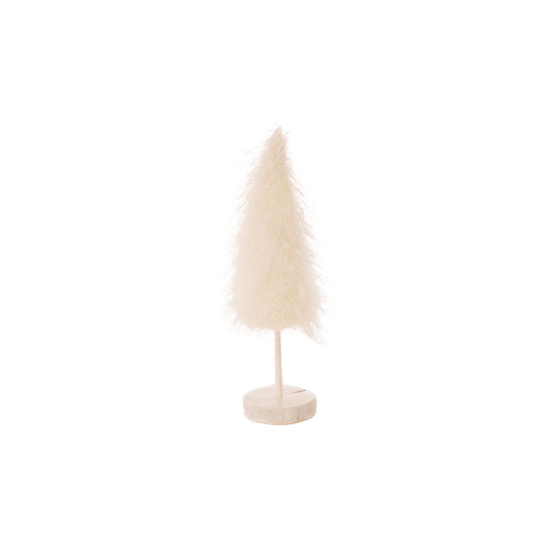 Christmas tree store with angel hair