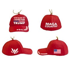 Don t Blame Me Trump Hat Ornament THE OUTER BANKS CHRISTMAS SHOP