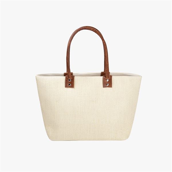 ANGELICA SM STRAW TOTE IN OFF WHITE | THE OUTER BANKS CHRISTMAS SHOP