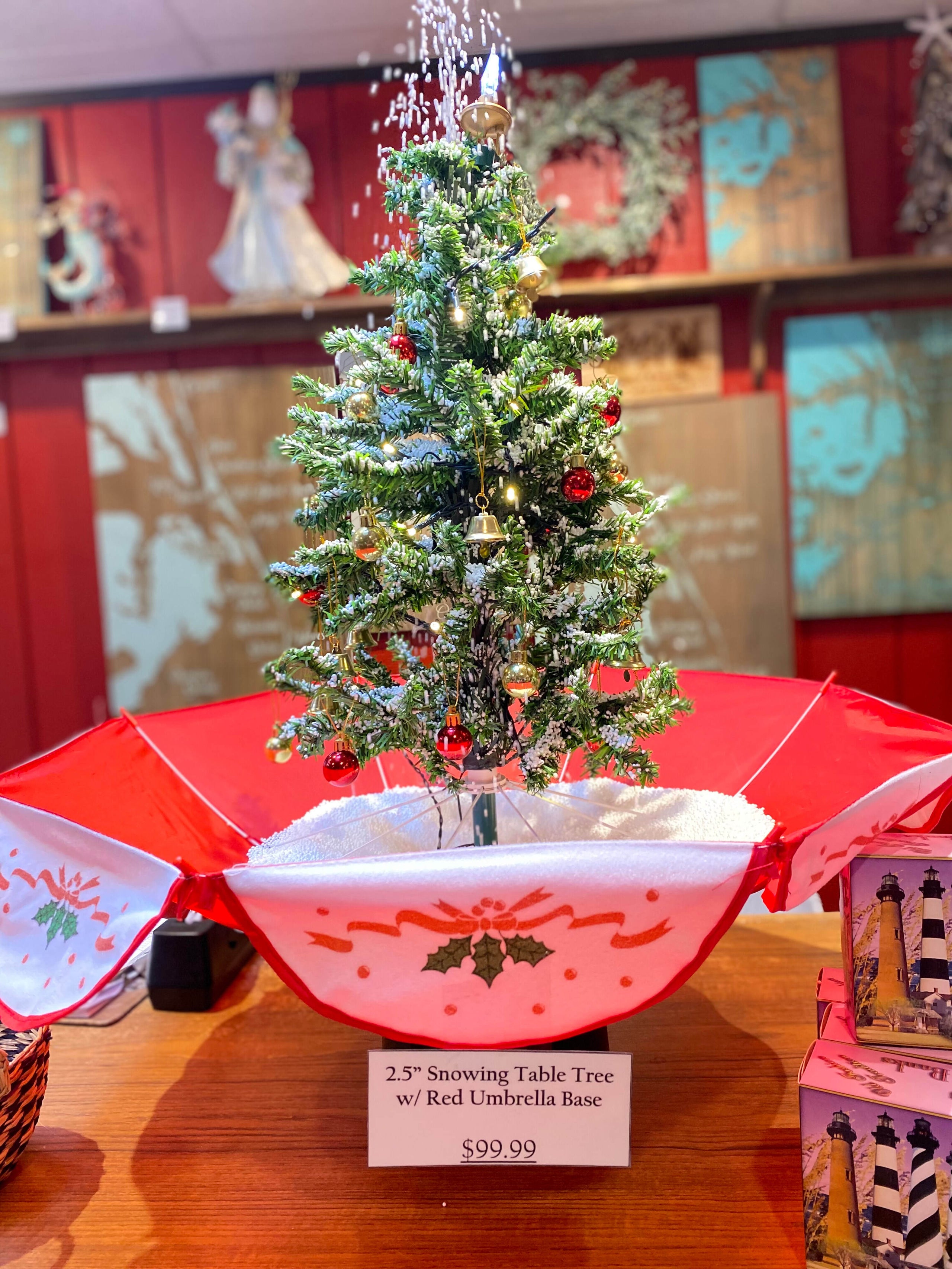 Umbrella christmas sale tree